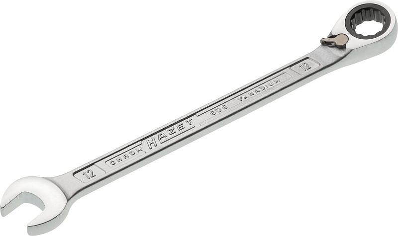Hazet Knarren Ring-Maulschlüssel - Doppel-Sechskant - 12mm [Hersteller-Nr. 606-12]