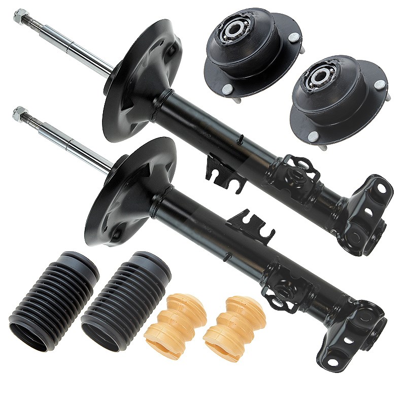 Bestprice 2x Stossdämpfer+Domlager+Staubschutz vorn Gasdruck [Hersteller-Nr. 10683182] für BMW