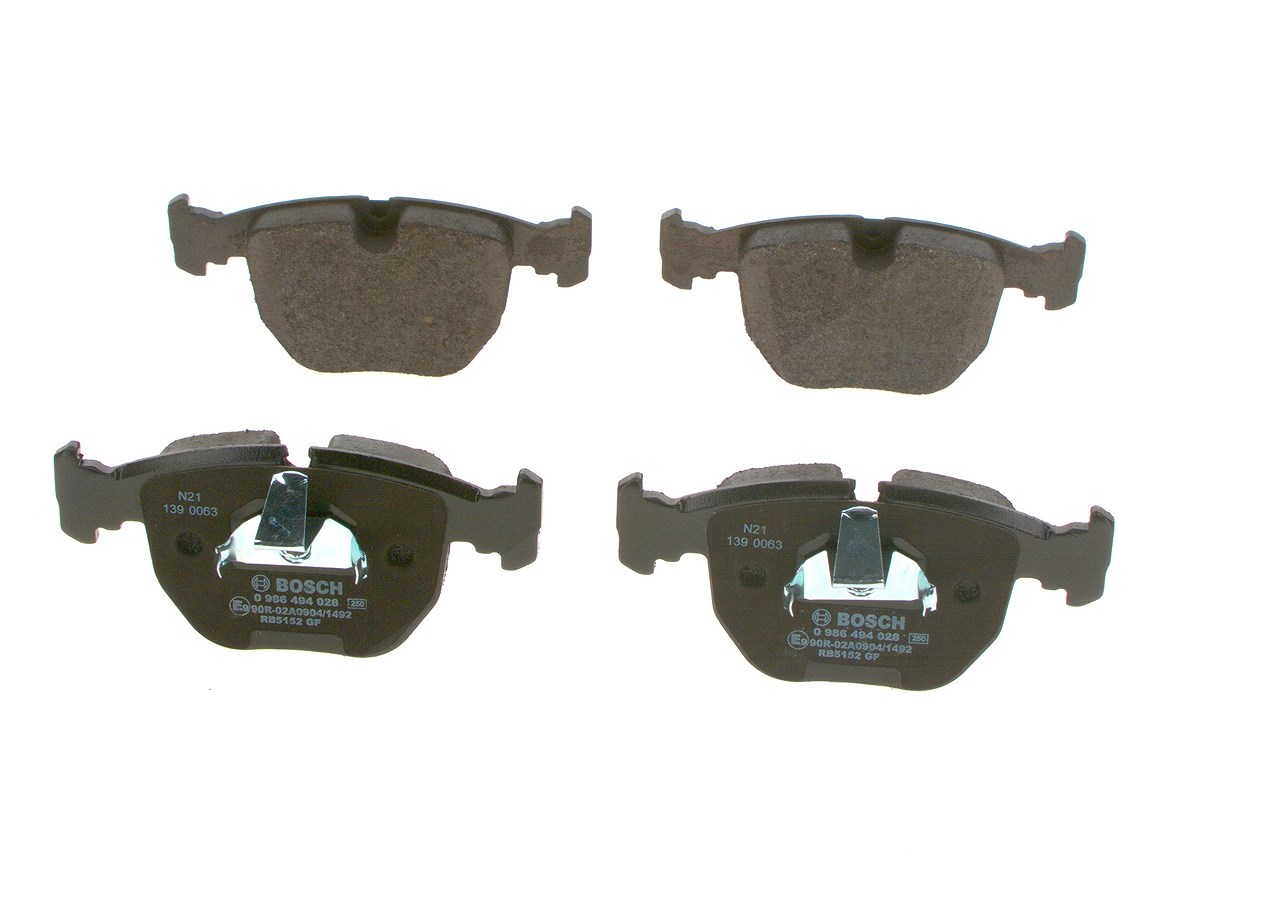 Bosch Bremsbelagsatz, Scheibenbremse [Hersteller-Nr. 0986494028] für BMW