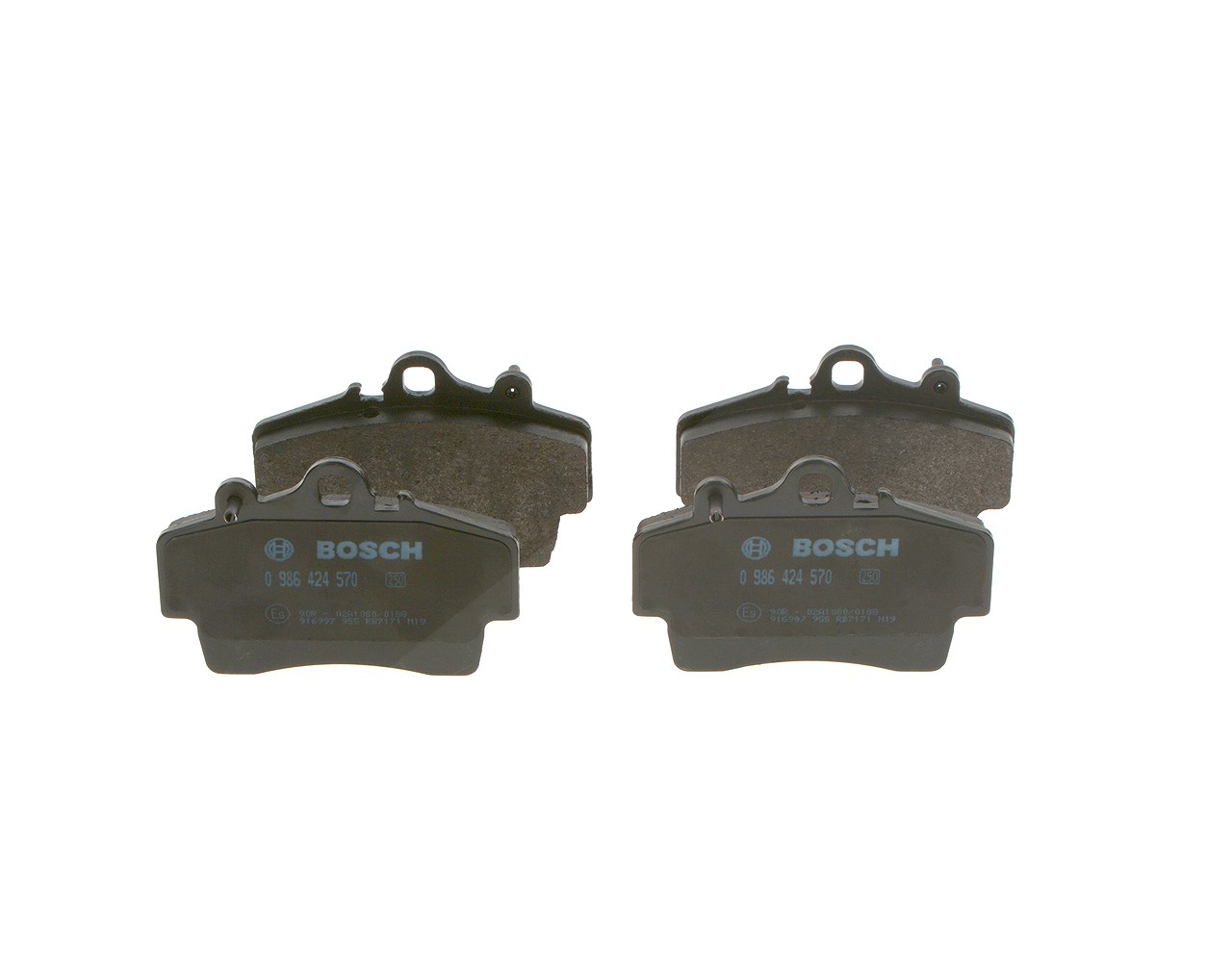 Bosch Bremsbelagsatz, Scheibenbremse [Hersteller-Nr. 0986424570] für Porsche