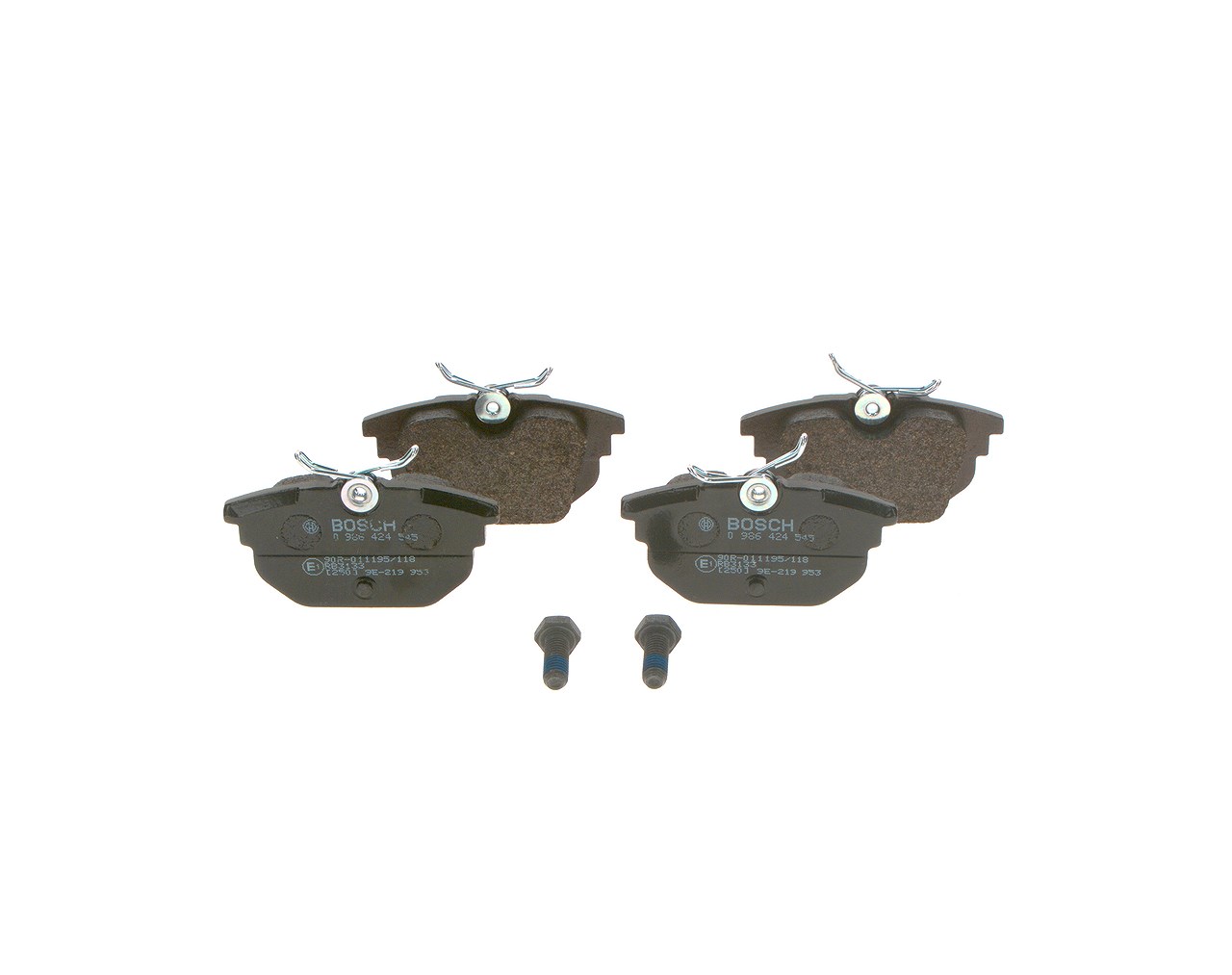 Bosch Bremsbelagsatz, Scheibenbremse [Hersteller-Nr. 0986424545] für Fiat, Lancia, Alfa Romeo