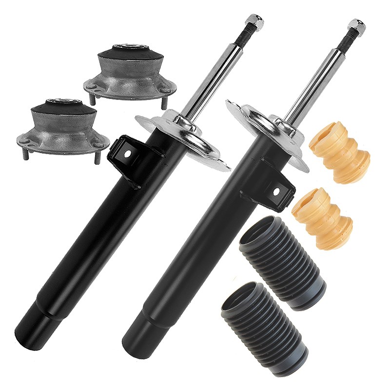Bestprice 2x Stossdämpfer+Domlager+Staubschutz vorn Gasdruck [Hersteller-Nr. 10683191] für BMW