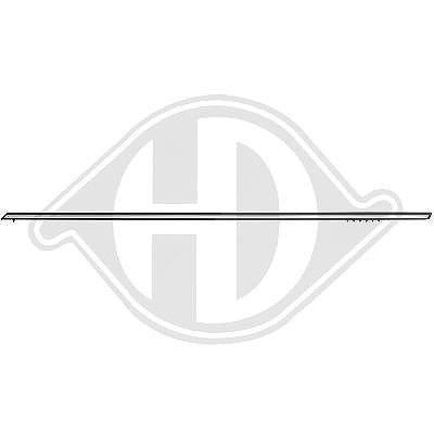 Diederichs Zier-/Schutzleiste, Tür [Hersteller-Nr. 1611032] für Mercedes-Benz