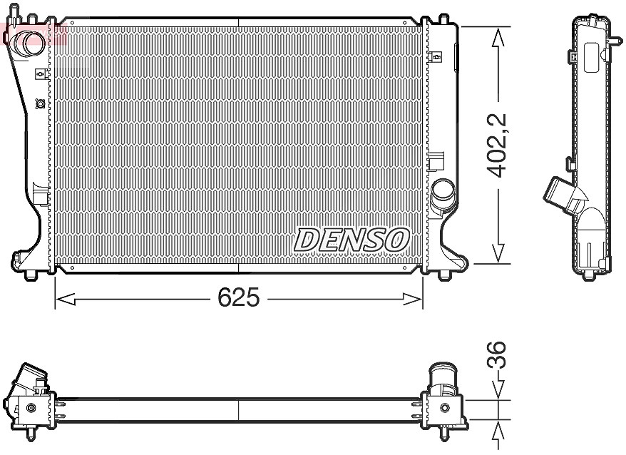 Denso Kühler, Motorkühlung [Hersteller-Nr. DRM50132] für Toyota