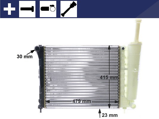 Mahle Kühler, Motorkühlung [Hersteller-Nr. CR1859000S] für Fiat, Ford