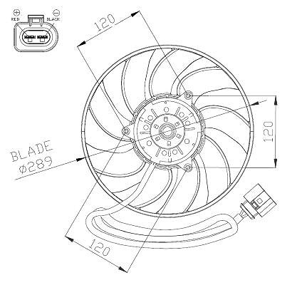 Nrf Lüfter, Motorkühlung [Hersteller-Nr. 47946] für VW