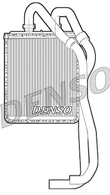 Denso Wärmetauscher, Innenraumheizung [Hersteller-Nr. DRR12021] für Iveco