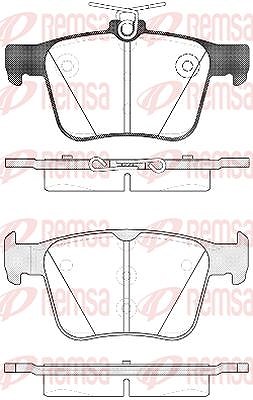 Kawe Bremsbelagsatz, Scheibenbremse [Hersteller-Nr. 151610] für Seat, Audi, VW, Skoda