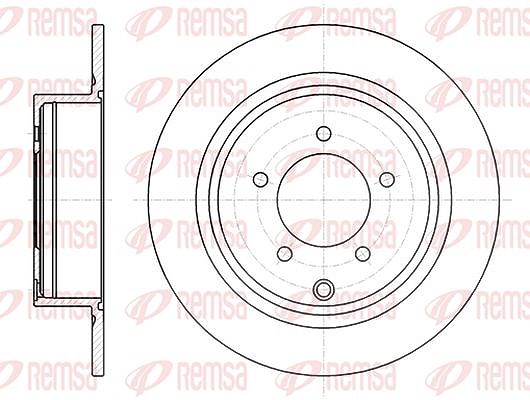 Kawe 1x Bremsscheibe [Hersteller-Nr. 6155400] für Citroën, Peugeot, Mitsubishi