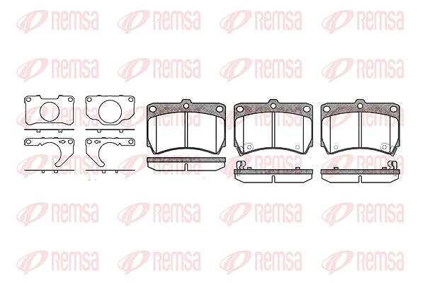 Kawe Bremsbelagsatz, Scheibenbremse [Hersteller-Nr. 021232] für Mazda