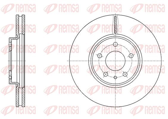 Kawe 1x Bremsscheibe [Hersteller-Nr. 6160510] für Ford