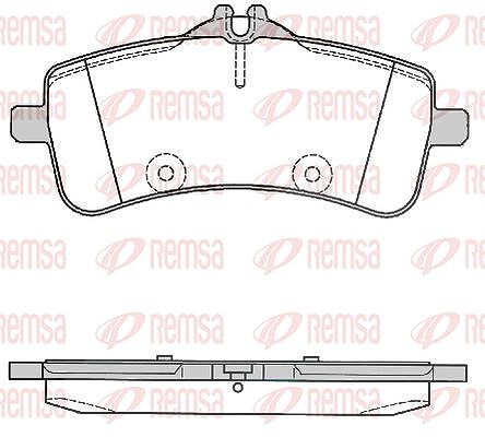 Kawe Bremsbelagsatz, Scheibenbremse [Hersteller-Nr. 179400] für Mercedes-Benz