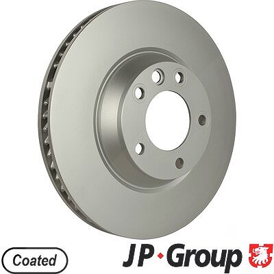 Jp Group 1x Bremsscheibe belüftet vorne rechts [Hersteller-Nr. 1163105180] für VW, Porsche, Audi