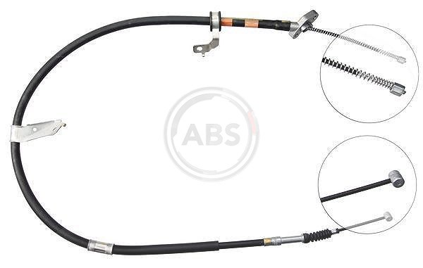 A.b.s. 1x Handbremsseil Trommelbremse Hinterachse [Hersteller-Nr. K19348] für Toyota