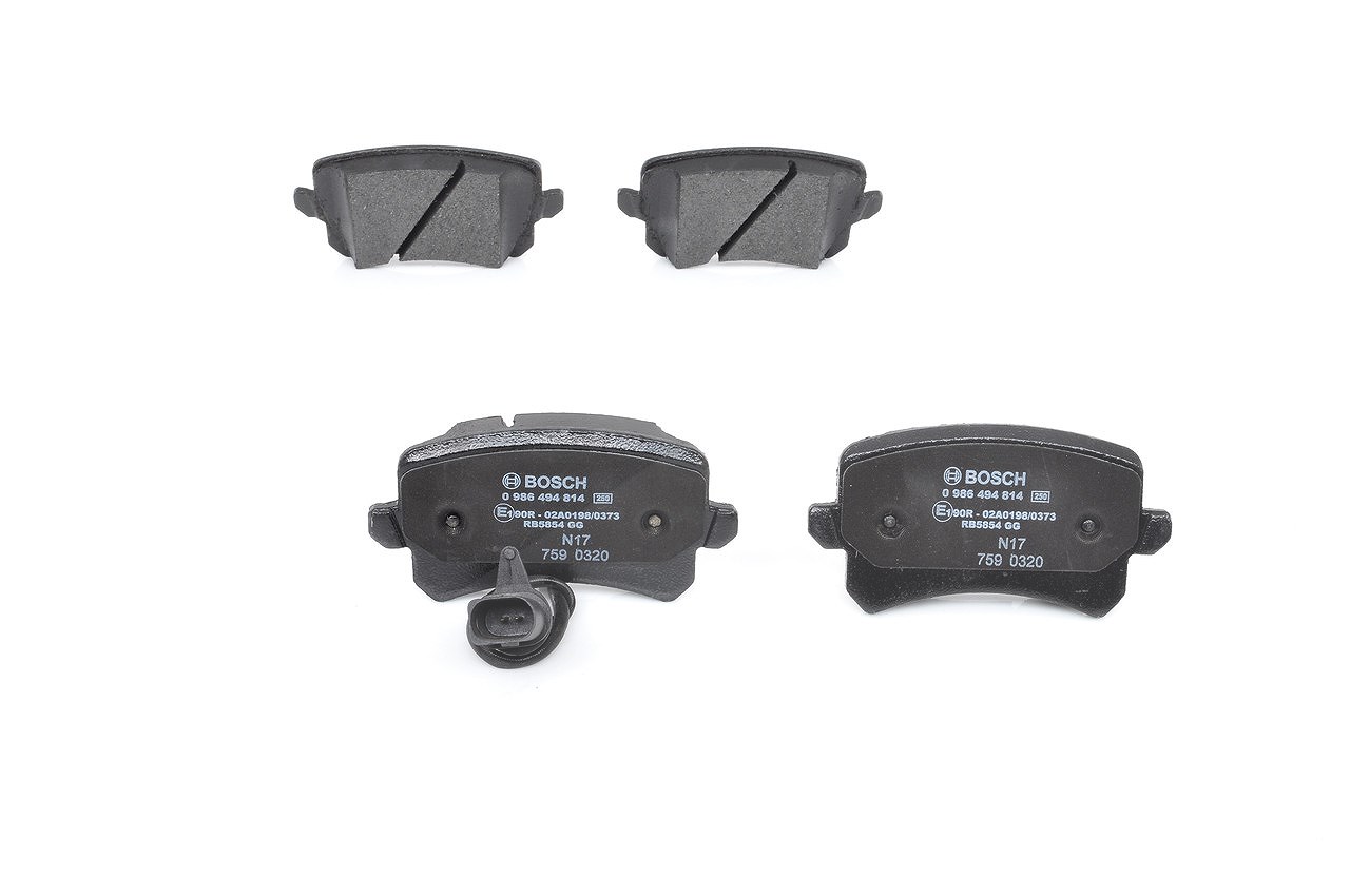 Bosch Bremsbelagsatz, Scheibenbremse [Hersteller-Nr. 0986494814] für Audi