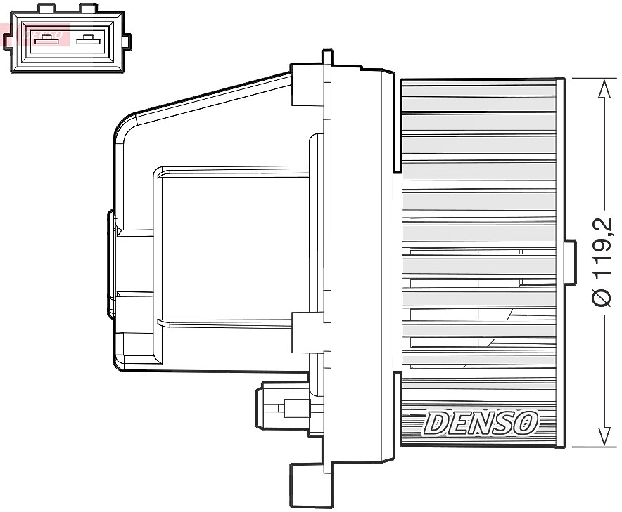 Denso Innenraumgebläse [Hersteller-Nr. DEA33003] für Volvo