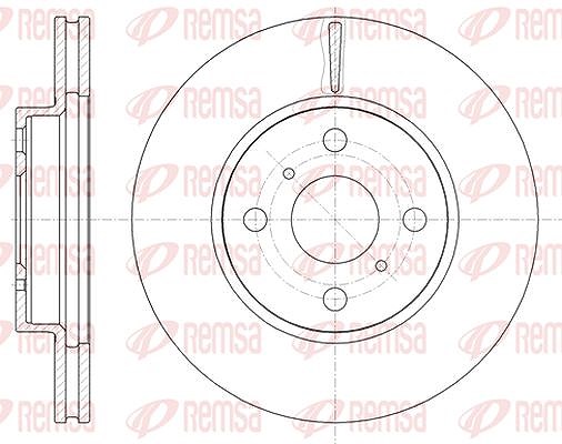 Kawe 1x Bremsscheibe [Hersteller-Nr. 6100510] für Toyota