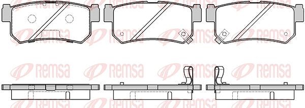 Kawe Bremsbelagsatz, Scheibenbremse [Hersteller-Nr. 074642] für Daewoo, Ssangyong