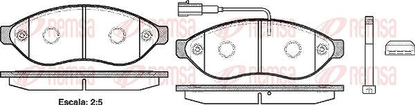 Kawe Bremsbeläge vorne (Satz) [Hersteller-Nr. 123701] für Peugeot, Fiat, Citroën, Toyota