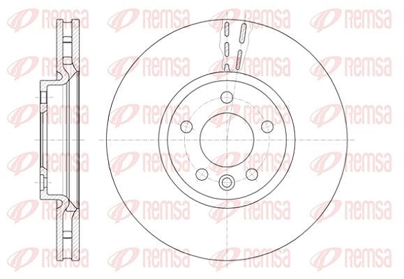Kawe 1x Bremsscheibe Vorderachse Belüftet [Hersteller-Nr. 6142010] für VW