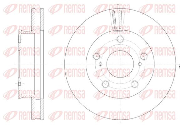 Kawe 1x Bremsscheibe [Hersteller-Nr. 6142210] für Toyota