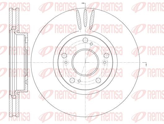 Kawe 1x Bremsscheibe [Hersteller-Nr. 698510] für Honda