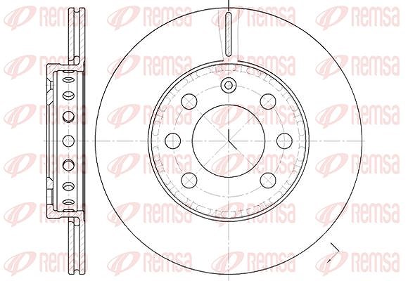 Kawe 1x Bremsscheibe [Hersteller-Nr. 659500] für Audi, VW