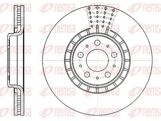Kawe 1x Bremsscheibe [Hersteller-Nr. 676810] für Volvo