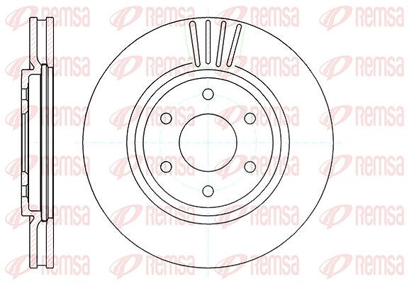 Kawe 1x Bremsscheibe [Hersteller-Nr. 6103710] für Nissan