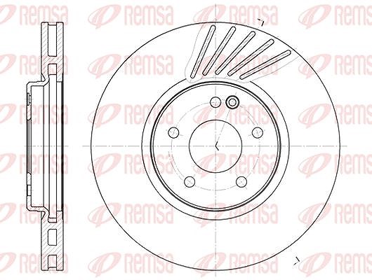 Kawe 1x Bremsscheibe [Hersteller-Nr. 6112710] für Mercedes-Benz