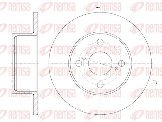 Kawe 1x Bremsscheibe [Hersteller-Nr. 687100] für Toyota