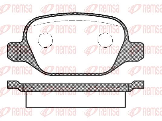 Kawe Bremsbelagsatz, Scheibenbremse [Hersteller-Nr. 072710] für Lancia, Fiat, Alfa Romeo