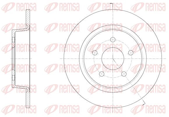 Kawe 1x Bremsscheibe [Hersteller-Nr. 6145900] für Ford