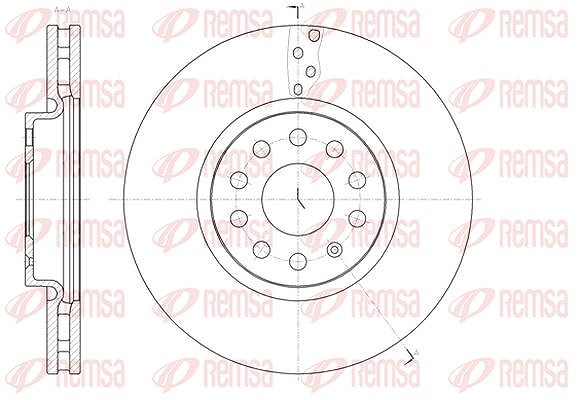 Kawe 1x Bremsscheibe [Hersteller-Nr. 6147910] für VW, Seat