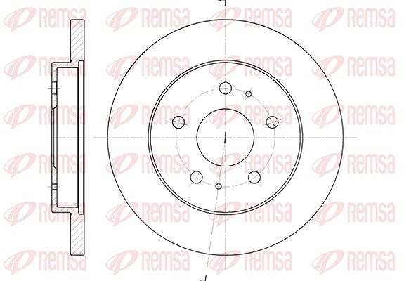 Kawe 1x Bremsscheibe [Hersteller-Nr. 6114300] für Daihatsu