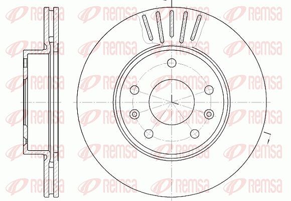 Kawe 1x Bremsscheibe [Hersteller-Nr. 667010] für Opel, Land Rover