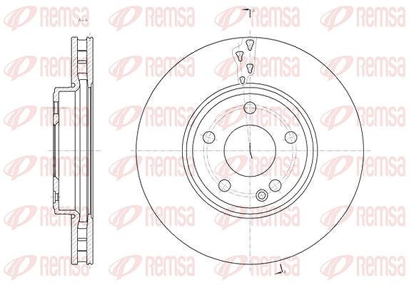Kawe 1x Bremsscheibe Vorderachse Belüftet [Hersteller-Nr. 6152210] für Mercedes-Benz