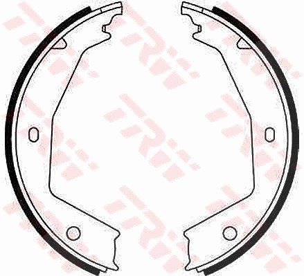 Trw Bremsbackensatz, Feststellbremse [Hersteller-Nr. GS8668] für Citroën, Fiat, Peugeot, Lancia
