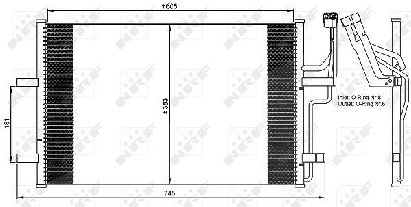 Nrf Kondensator, Klimaanlage [Hersteller-Nr. 35507] für Mazda