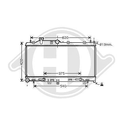 Diederichs Kühler, Motorkühlung [Hersteller-Nr. DCM3045] für Subaru