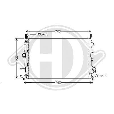 Diederichs Kühler, Motorkühlung [Hersteller-Nr. DCM2684] für Fiat, Opel