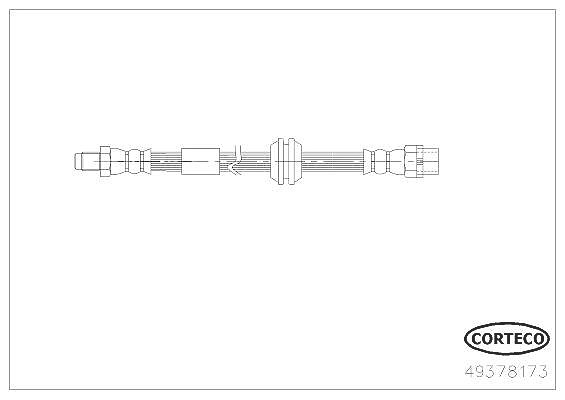 Corteco Bremsschlauch ERSTAUSRÜSTERQUALITÄT [Hersteller-Nr. 49378173] für Mini