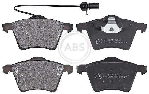A.b.s. Bremsbeläge mit VWK vorne (Satz) [Hersteller-Nr. 37453] für Ford, Seat, VW