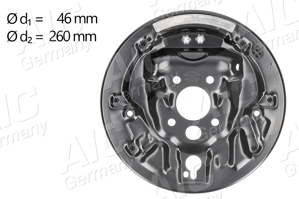 Aic Deckblech Trommelbremse Hinten rechts [Hersteller-Nr. 56435] für Skoda