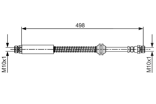 Bosch Bremsschlauch [Hersteller-Nr. 1987481711] für VW