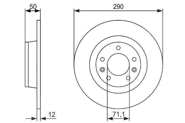 Bosch Bremsscheibe [Hersteller-Nr. 0986479311] für Peugeot
