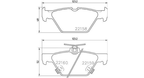 Magneti Marelli Bremsbelagsatz, Scheibenbremse [Hersteller-Nr. 363700478026] für Subaru