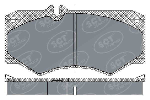 Sct - Mannol Bremsbelagsatz Vorderachse [Hersteller-Nr. SP104PR] für Mercedes-Benz, VW
