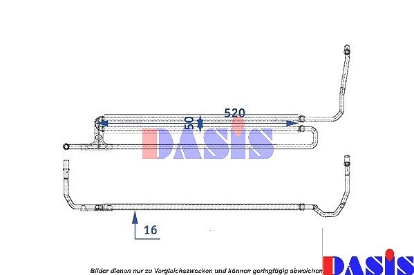 Aks Dasis Ölkühler, Motoröl [Hersteller-Nr. 056018N] für BMW
