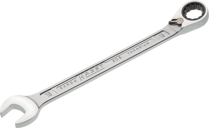 Hazet Knarren Ring-Maulschlüssel - Doppel-Sechskant - 18mm [Hersteller-Nr. 606-18]